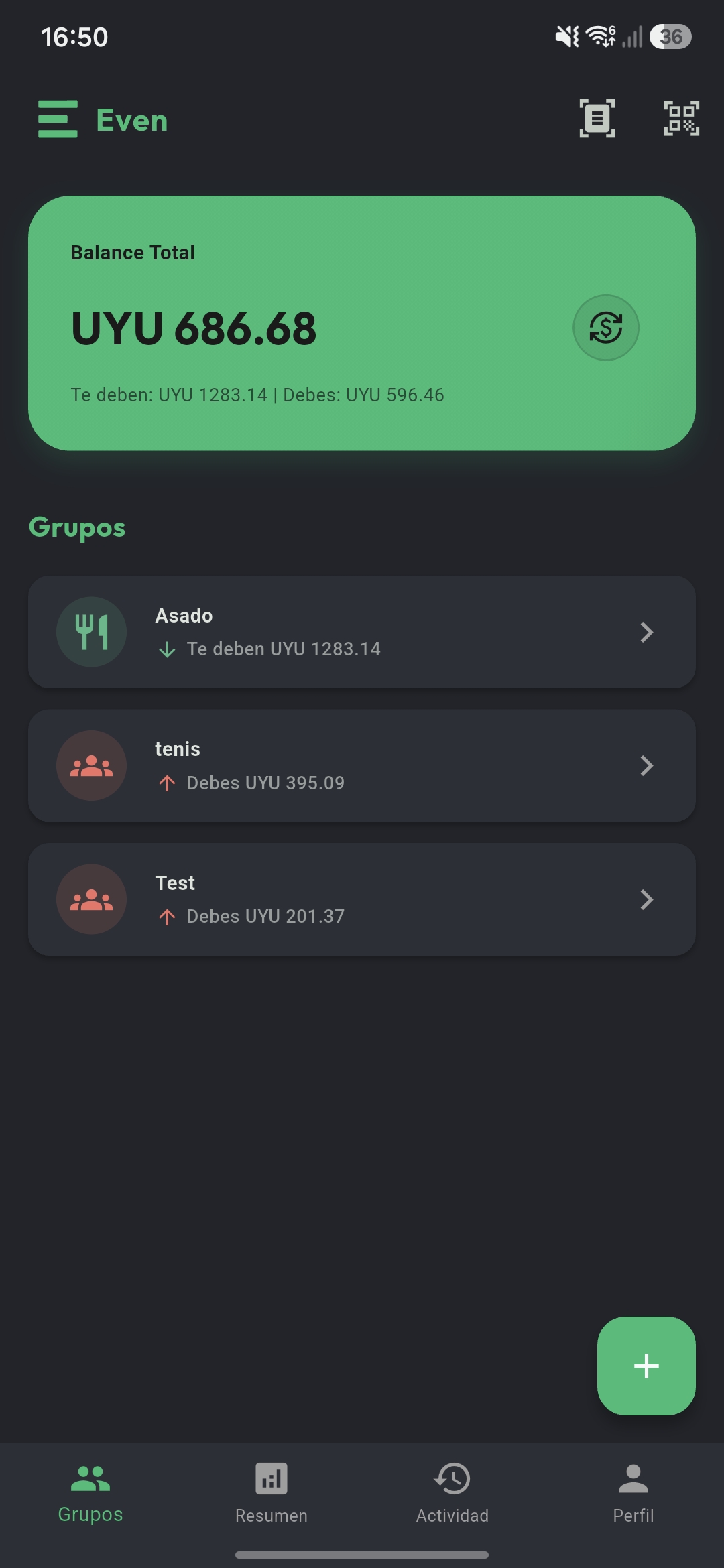 Even App Interface